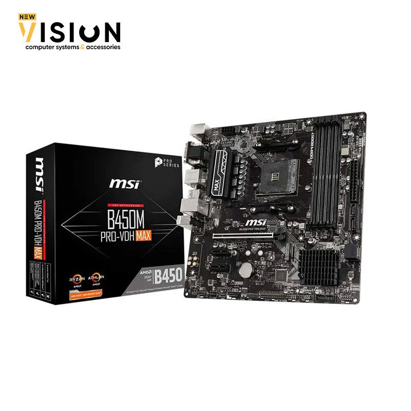 MSI B450M PRO-VDH Motherboard-1 MSI B450M PRO-VDH Motherboard - الصورة 1