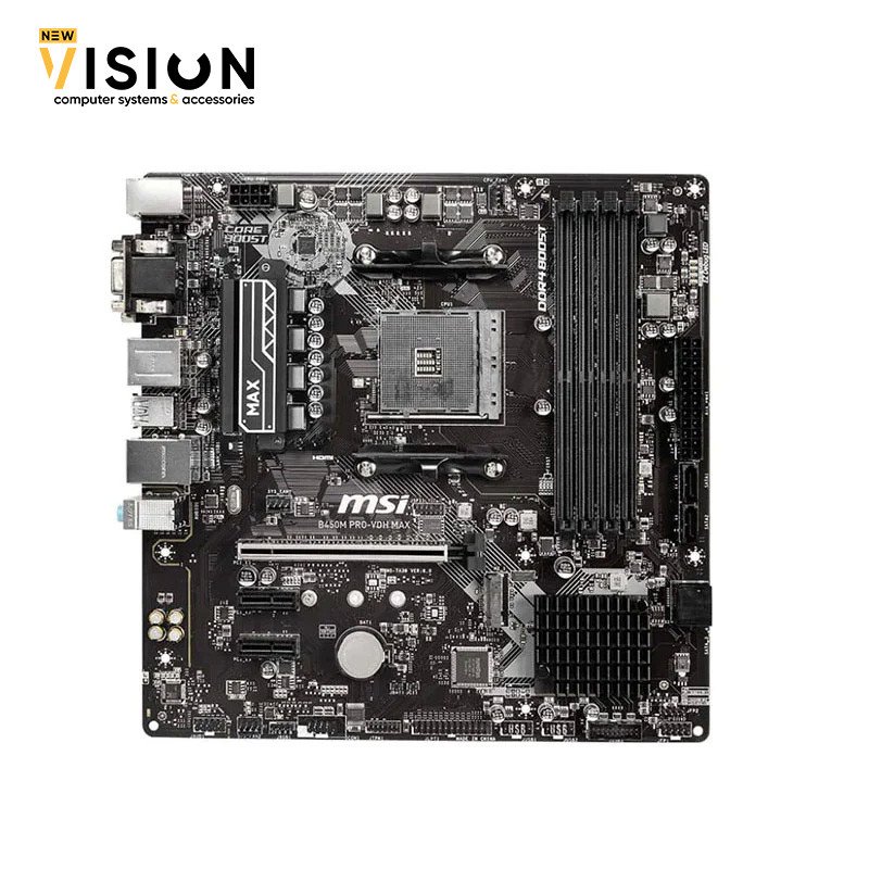 MSI B450M PRO-VDH Motherboard-3 MSI B450M PRO-VDH Motherboard - الصورة 2