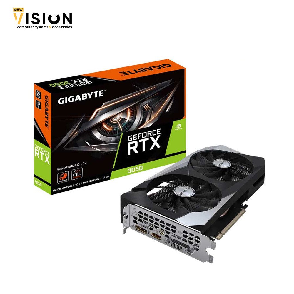 GIGABYTE GeForce RTX 3050 WINDFORCE OC 8G DDR6 Graphics Card-1 GIGABYTE GeForce RTX 3050 WINDFORCE OC 8G DDR6 Graphics Card - الصورة 1