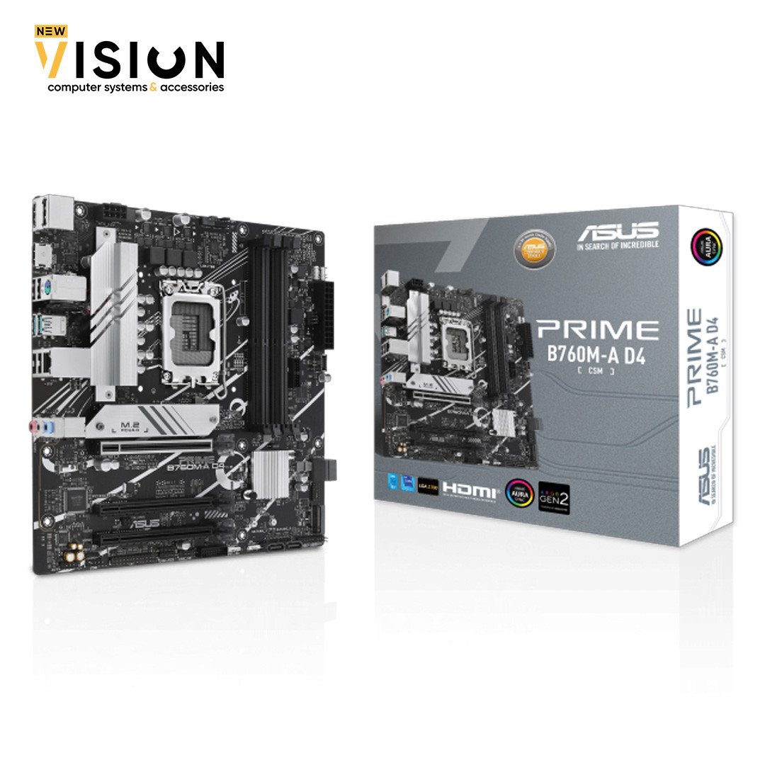 ASUS PRIME B760M-A D4-CSM LGA1700 DDR4-7 ASUS PRIME B760M-A D4-CSM LGA1700 DDR4 - الصورة 1