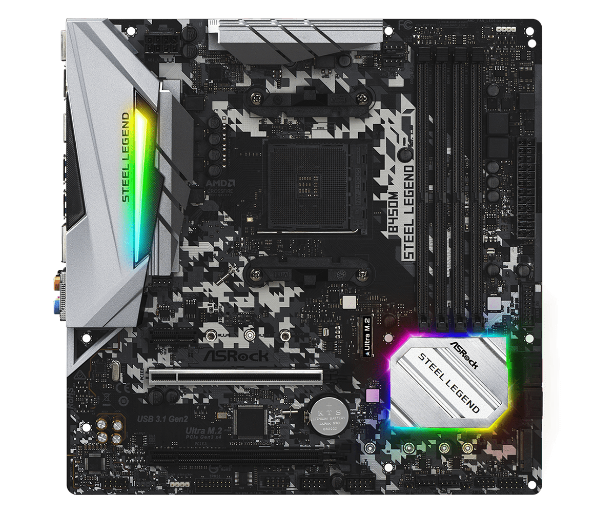 12121-1-2.png Asrock B450M Steel Legend - الصورة 2