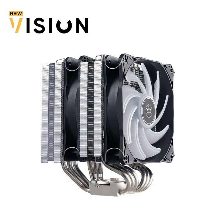 456.jpg SilverStone Hydrogon D120 ARGB Dual tower CPU cooler with 6 heat-pipes and dual 120mm ARGB fans - الصورة 5