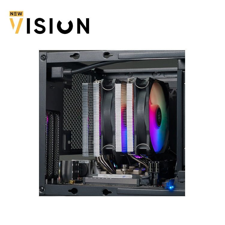 4567.jpg SilverStone Hydrogon D120 ARGB Dual tower CPU cooler with 6 heat-pipes and dual 120mm ARGB fans - الصورة 4