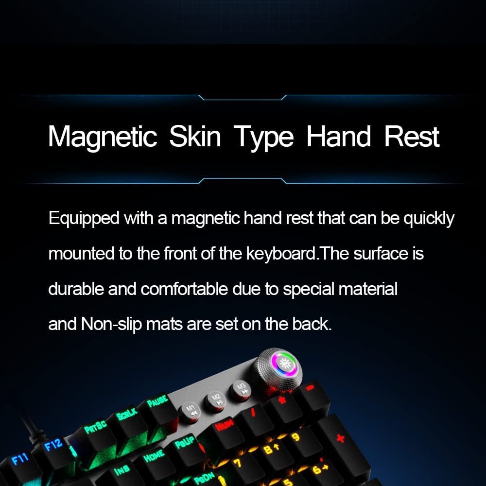 61VSrCdvdL._AC_SL1000_.jpg AULA F3087 Gaming Keyboard -Black Switch - الصورة 4