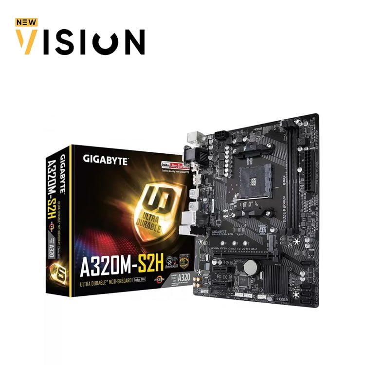 A320-1-2.jpg Gigabyte A320M-S2H Ultra Durable Motherboard - الصورة 1