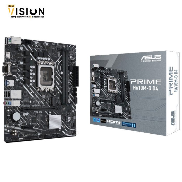 ASUS PRIME H610M-D D4 Motherboard-1 ASUS PRIME H610M-D D4 Motherboard - الصورة 1