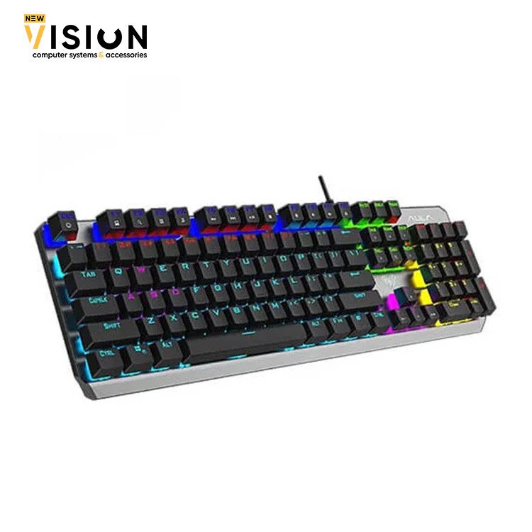 AULA F2066-2 WIND KEYBOARD BLUE SWITCH - BLACK-1 كيبورد جيمينج
