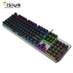 AULA F2066-2 WIND KEYBOARD BLUE SWITCH - BLACK - الصورة 2