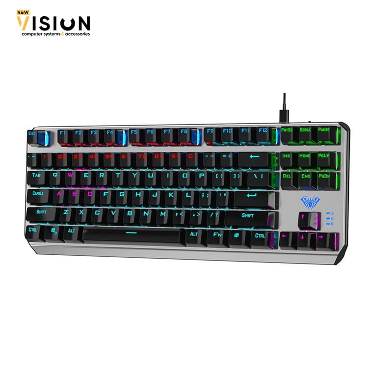 AULA-F3087-Mechanical-Gaming-Keyboard-with-RGB-Rainbow-Backlit-ABS-Keycaps-87-Keys-Anti-Ghosting-Ergonomic-USB-Type-C-Wired-Computer-Keyboards-for-Windows-PC-Blue-Switch-Black-13.jpg AULA F3087 Gaming Keyboard -Black Switch - الصورة 9