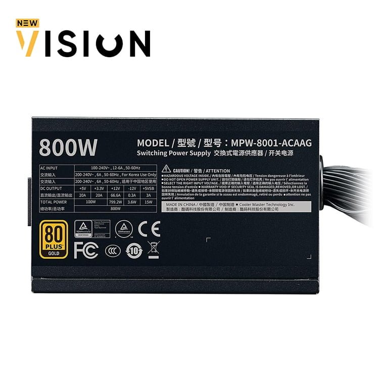 Cooler-Master-G800-Gold-2-2.jpg Cooler Master G800 Gold Power Supply 800W 80+ Gold - الصورة 6
