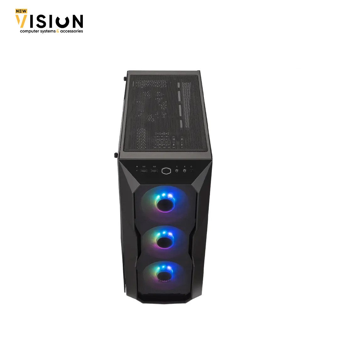 Cooler Master MasterBox TD500 Crystal TG Mid Tower ATX Case Black-2 Cooler Master MasterBox TD500 Crystal TG Mid Tower ATX Case Black - الصورة 3