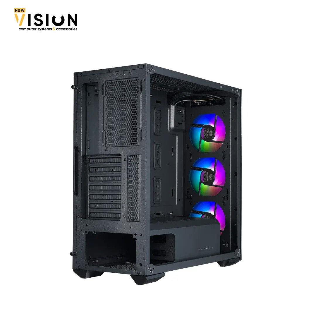 Cooler Master MasterBox TD500 Crystal TG Mid Tower ATX Case Black-4 Cooler Master MasterBox TD500 Crystal TG Mid Tower ATX Case Black - الصورة 4