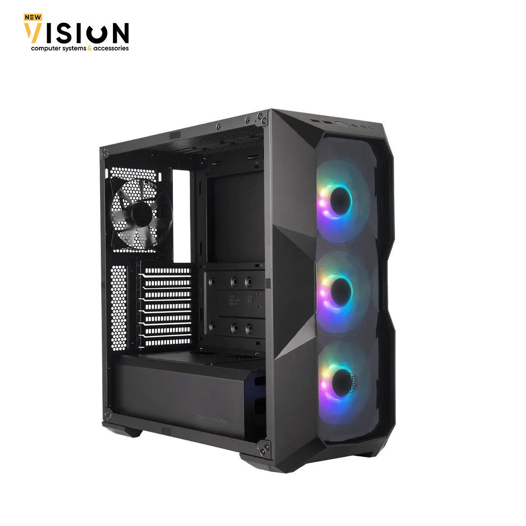 Cooler Master MasterBox TD500 Crystal TG Mid Tower ATX Case Black Cooler Master MasterBox TD500 Crystal TG Mid Tower ATX Case Black - الصورة 1