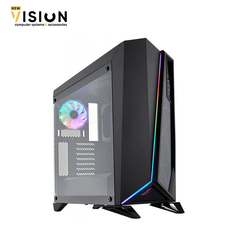 Corsair SPEC-OMEGA RGB Mid-Tower Tempered Glass Gaming Case - Black-1 Corsair SPEC-OMEGA