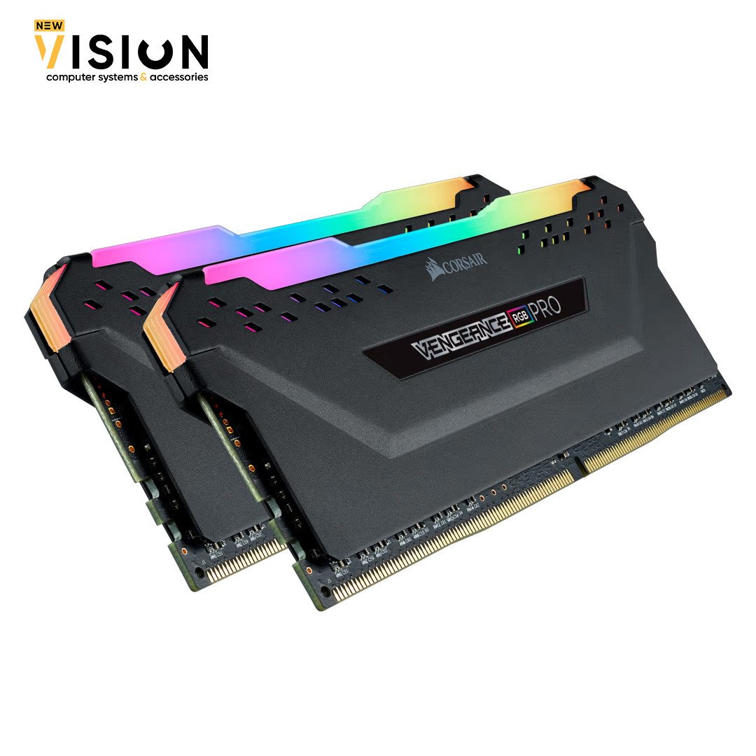 Corsair VENGEANCE RGB PRO 32GB (2 x 8GB) DDR4 3200MHz C16 RAM Kit Black-2 Corsair VENGEANCE RGB PRO 32GB (2 x 16GB) DDR4 3200MHz C16 RAM Kit Black - الصورة 2