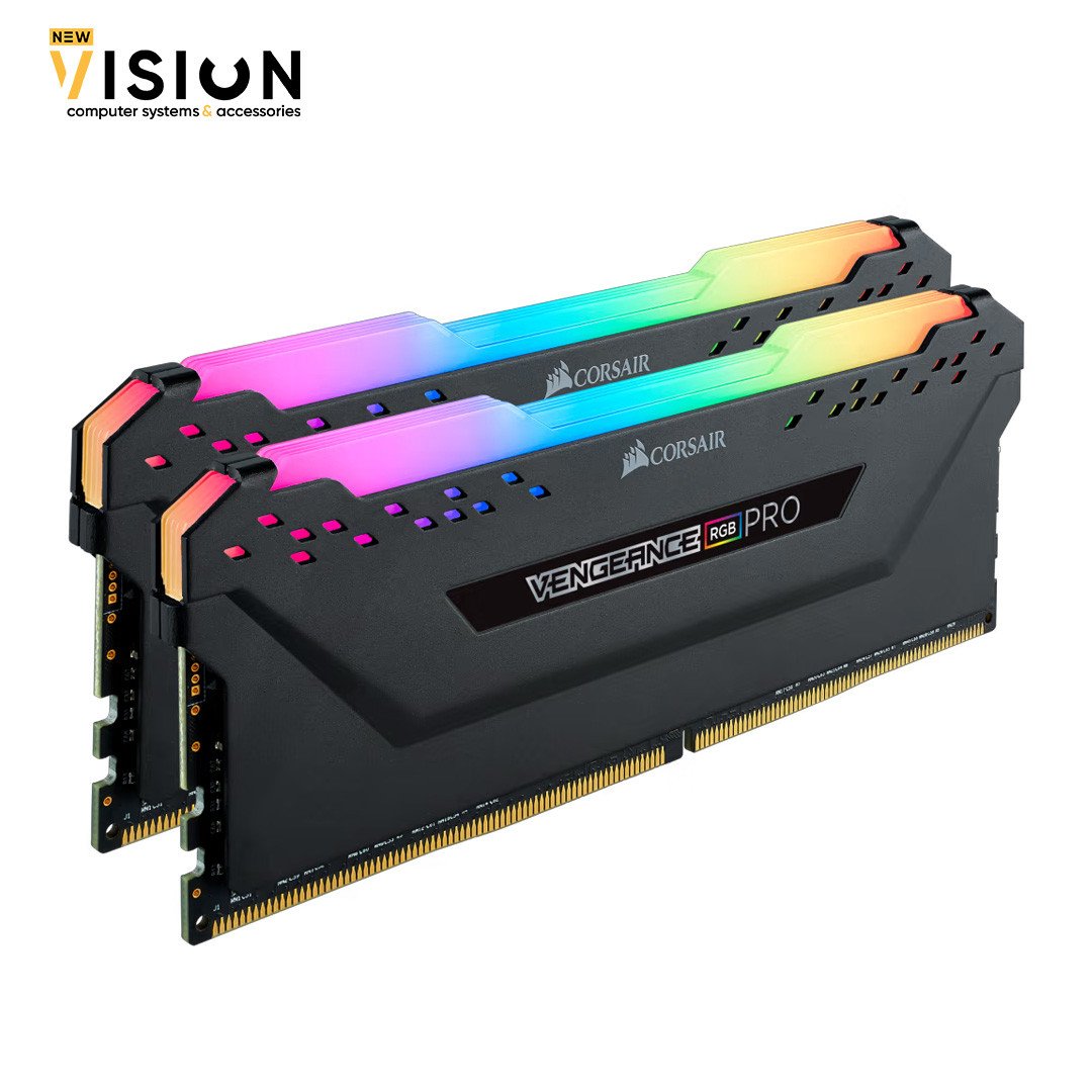 Corsair VENGEANCE RGB PRO 32GB (2 x 8GB) DDR4 3200MHz C16 RAM Kit Black-3 Corsair VENGEANCE RGB PRO 32GB (2 x 16GB) DDR4 3200MHz C16 RAM Kit Black - الصورة 3