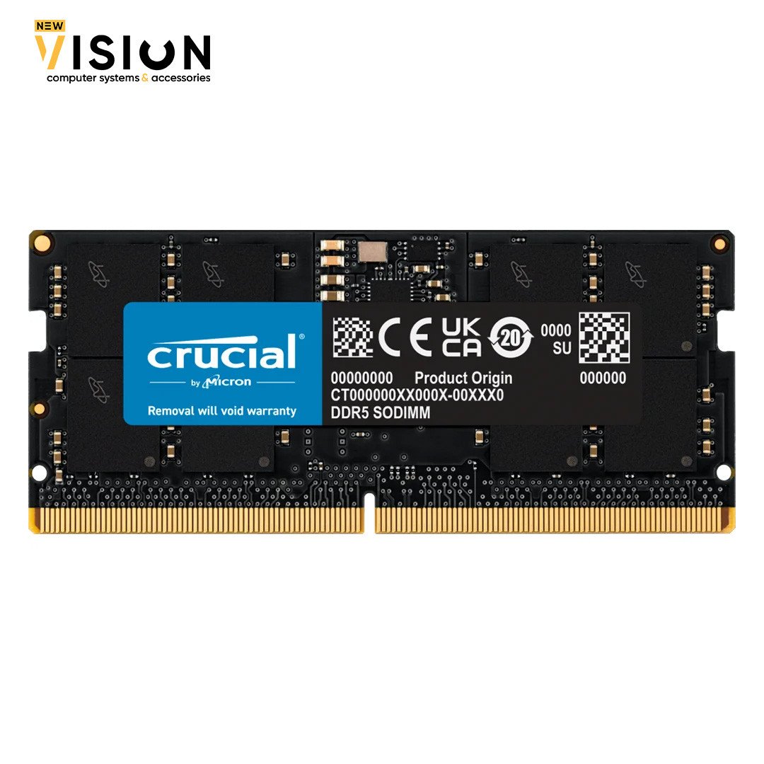 Crucial 16GB DDR5 4800MHZ Laptop Memory-1 Crucial 16GB DDR5 4800MHZ Laptop Memory - الصورة 1