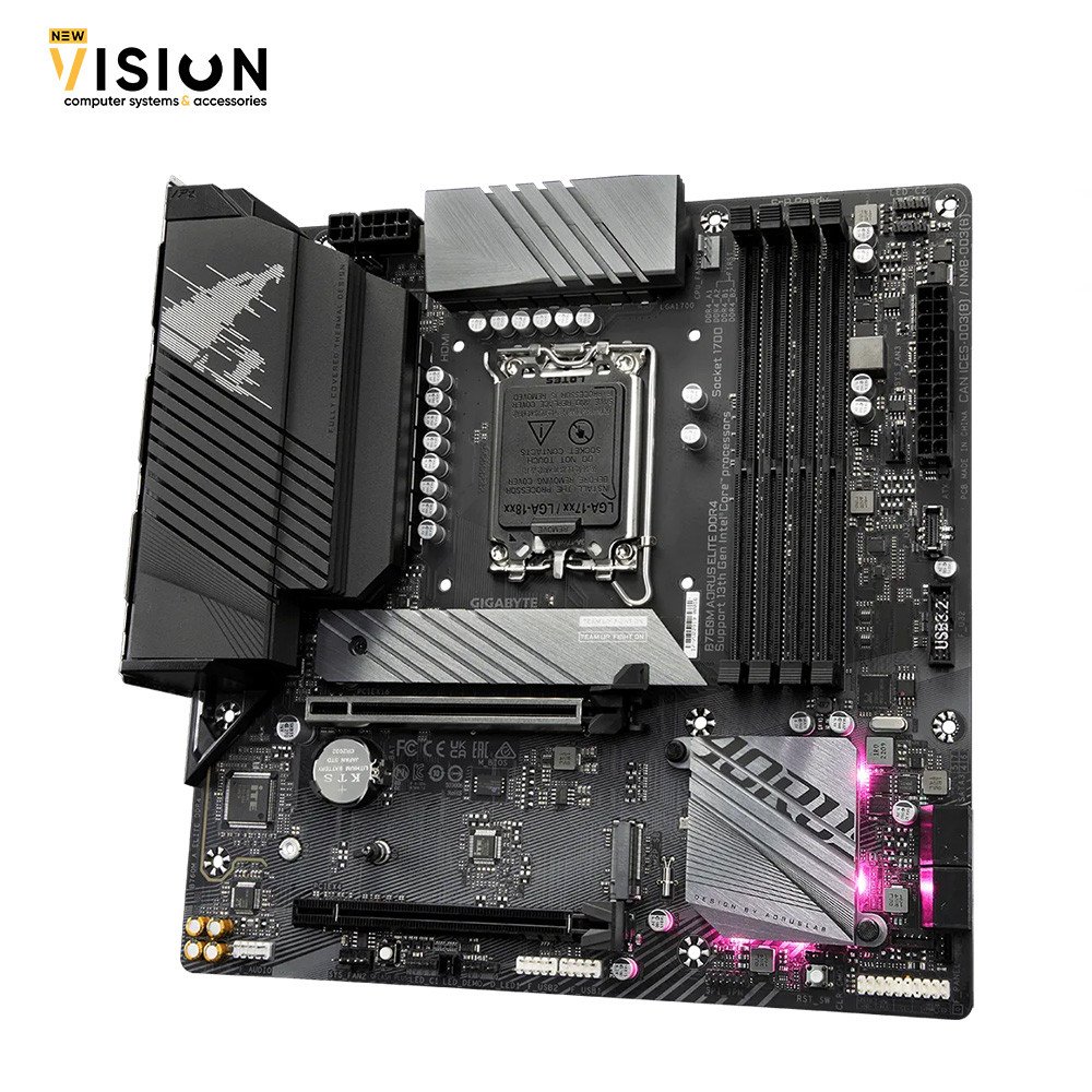 GIGABYTE B760M AORUS ELITE DDR4 Supports Intel® Core™ 14th 13th 12th processors-4 GIGABYTE B760M AORUS ELITE DDR4 Supports Intel® Core™ 14th/ 13th /12th processors - الصورة 4