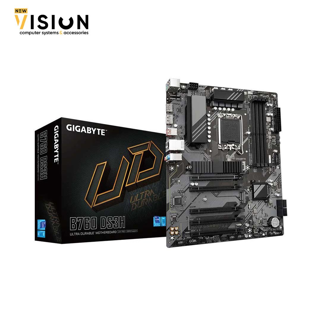 Gigabyte B760 DS3H DDR5 Intel LGA 1700-1 Gigabyte B760 DS3H DDR5 Intel LGA 1700 - الصورة 1