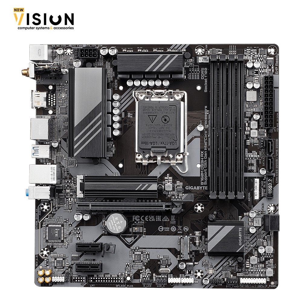 Gigabyte B760M DS3H AX DDR4 (rev. 1.x) Motherboard-2 Gigabyte B760M DS3H AX DDR4 (rev. 1.x) Motherboard - الصورة 2