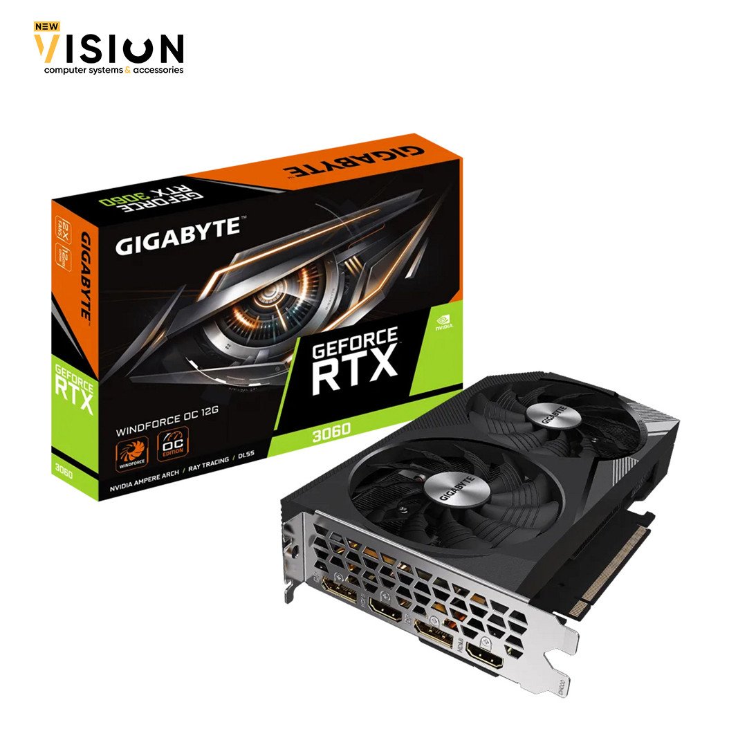 Gigabyte GeForce RTX 3060 WINDFORCE OC 12G (rev. 2.0)-4 Gigabyte GeForce RTX 3060 WINDFORCE OC 12G (rev. 2.0) - الصورة 1