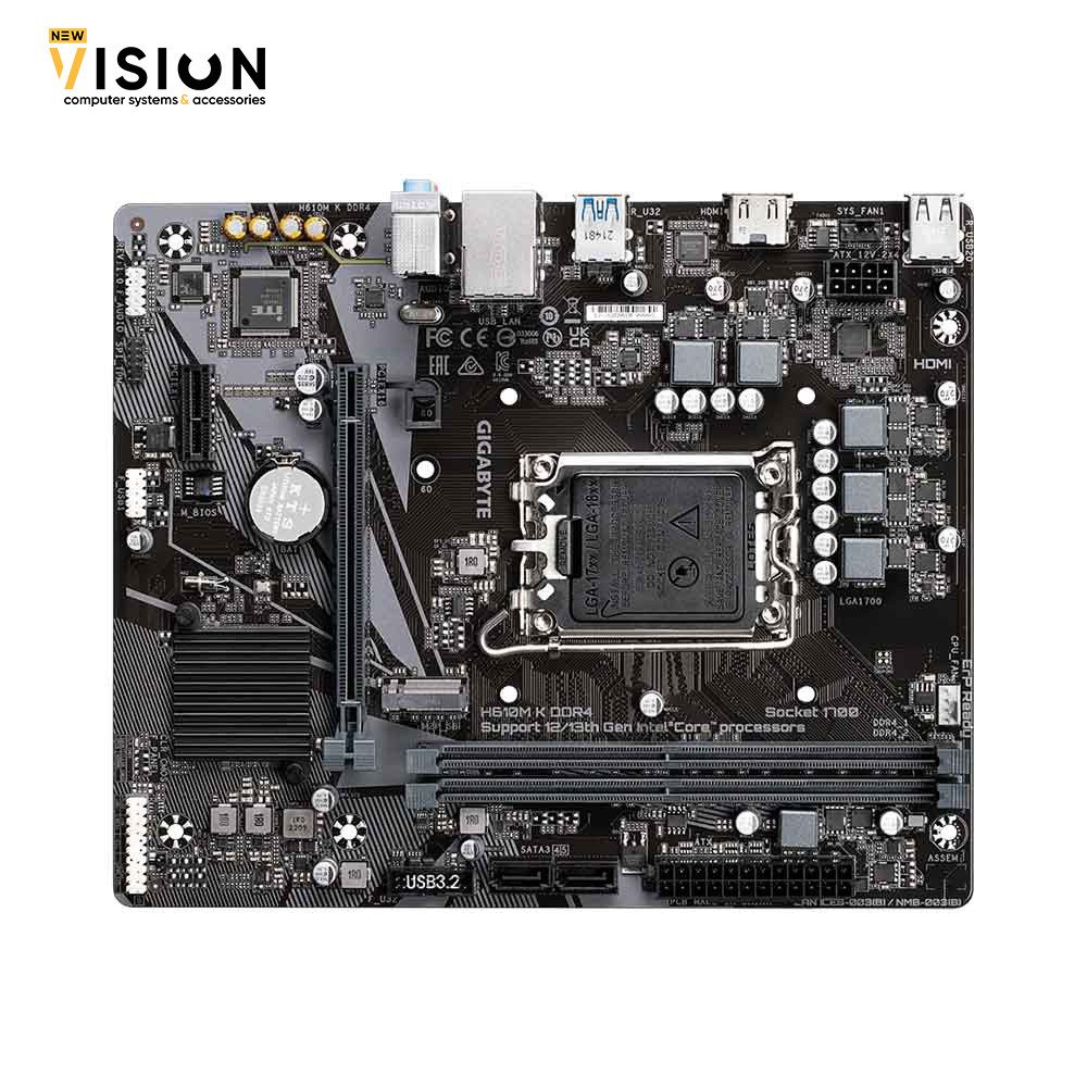 Gigabyte H610M K DDR4 Motherboard-3 Gigabyte H610M K DDR4 Motherboard - الصورة 3
