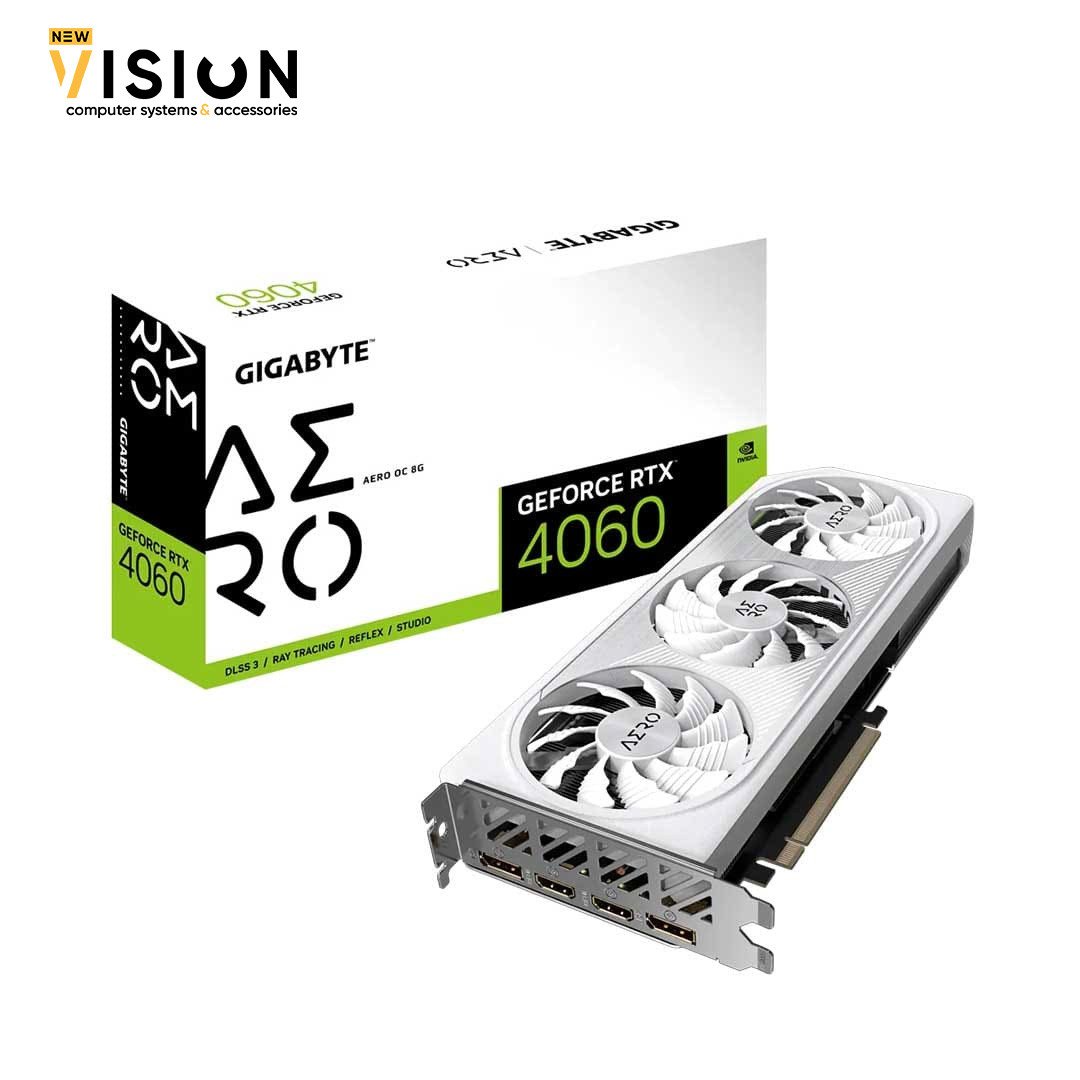 Gigabyte RTX 4060 Aero OC 8Gb DDR6X Graphic Card-1 Gigabyte RTX 4060 Aero OC 8GB DDR6X