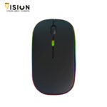 HP W10 Rechargeable Wireless Rainbow Mouse 1000Dpi - الصورة 2