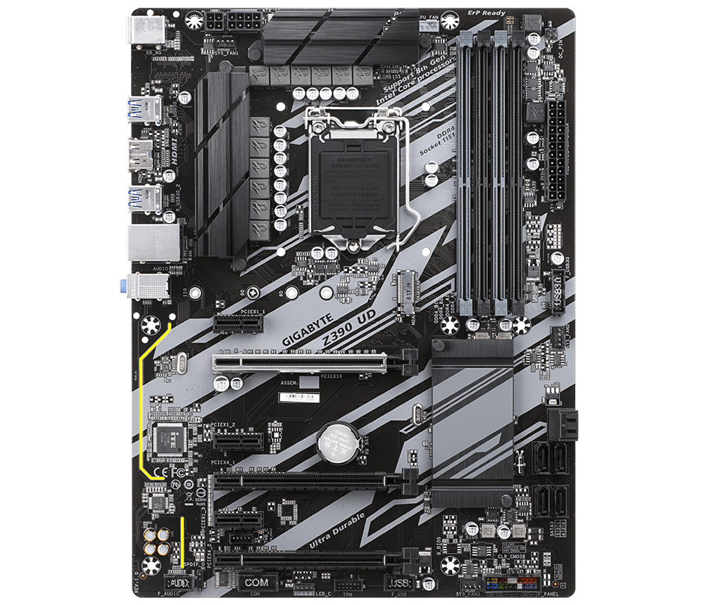Intel-Z390-UD-Motherboard-3-2.png Gigabyte Z390 UD V2 - الصورة 2