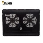 Jertech KL330 Thin Multi Function Laptop Cooler With Blue Light And 2 Fan - الصورة 3