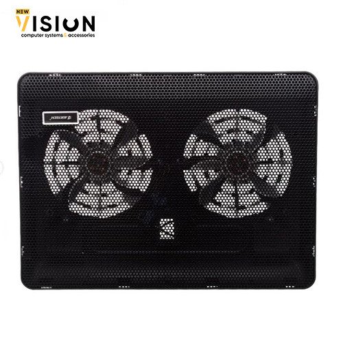 Jertech KL330 Thin Multi Function Laptop Cooler With Blue Light And 2 Fan-3 Jertech KL330 Thin Multi Function Laptop Cooler With Blue Light And 2 Fan - الصورة 3