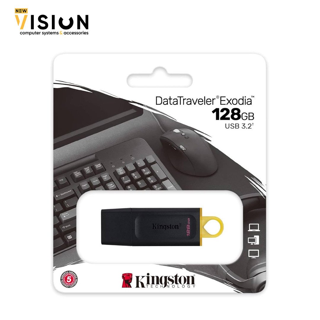 Kingston DataTraveler Exodia 128GB USB 3.2 Flash Drive-1 Kingston DataTraveler Exodia 128GB USB 3.2 Flash Drive - الصورة 1