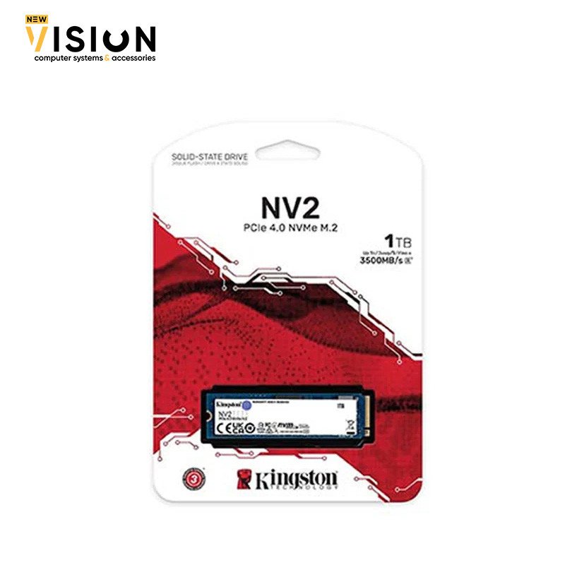 Kingston NV2 1TB M.2 2280 NVMe Internal SSD PCIe 4.0 Gen 4×4-1 Kingston NV2 1TB M.2 2280 NVMe Internal SSD PCIe 4.0 Gen 4×4 - الصورة 1