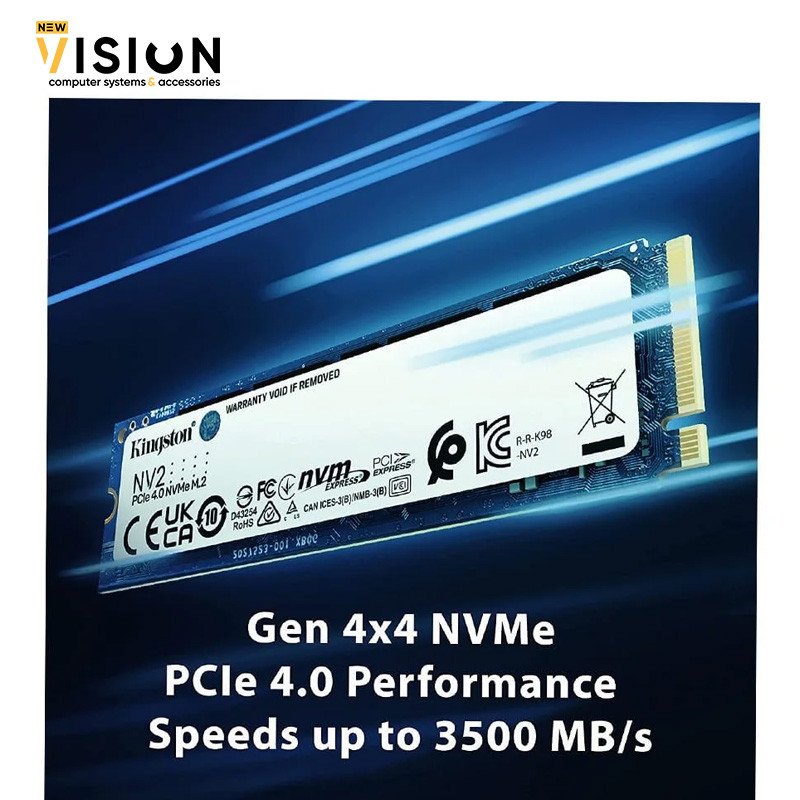 Kingston NV2 1TB M.2 2280 NVMe Internal SSD PCIe 4.0 Gen 4×4-4 Kingston NV2 1TB M.2 2280 NVMe Internal SSD PCIe 4.0 Gen 4×4 - الصورة 4