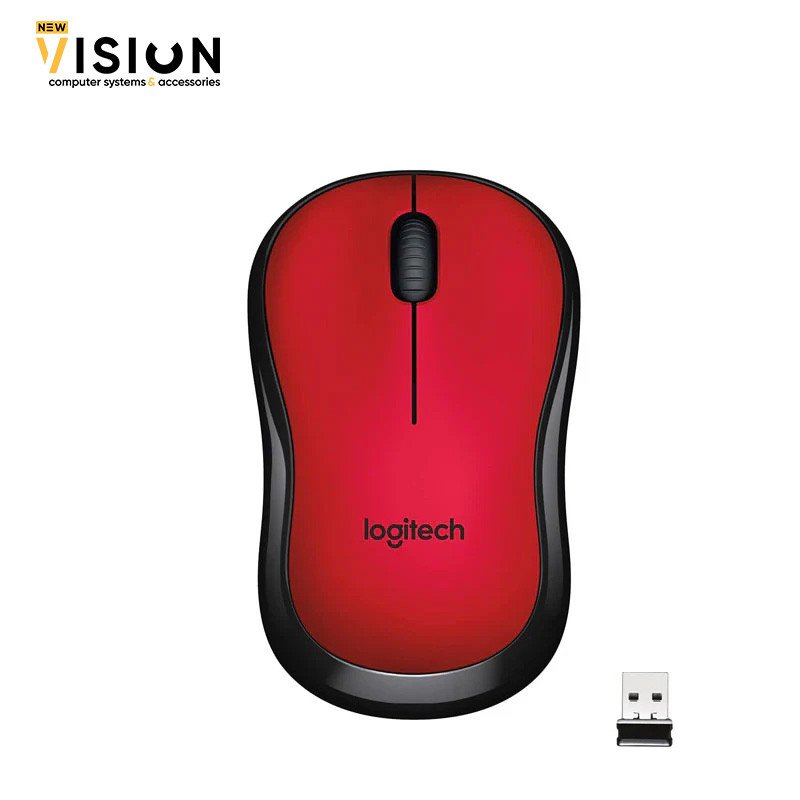 Logitech M220 Red Silent Wireless Mouse-1 ماوس وايرلس