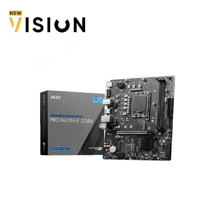 MSI-MOTHERBOARD-INTEL-PRO-H610M-E-DDR4-5.jpg MSI MOTHERBOARD INTEL PRO H610M-E DDR4 - الصورة 1