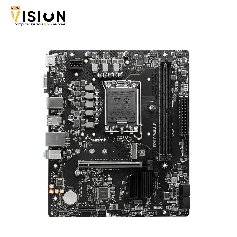 MSI PRO B760M-E DDR5 – PCIe 4.0 x16 Slot – M.2 Gen4 Slot-2 PRO B760M-E DDR5