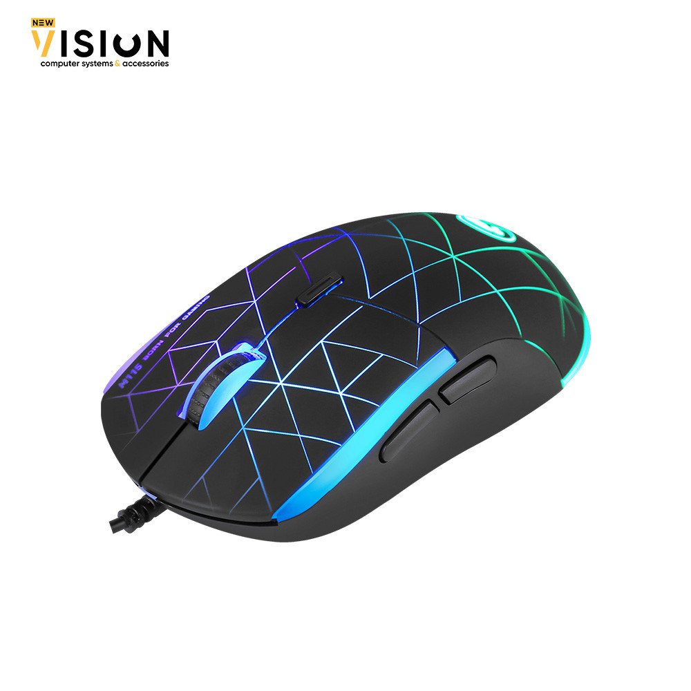 Marvo M115 4000 DPI Gaming Mouse with 7 Color Backlights-2 Marvo M115 4000 DPI Gaming Mouse with 7 Color Backlights - الصورة 2