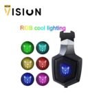 ONIKUMA K8 RGB LED Cool Light Gaming Headset With Mic Headphone - الصورة 2