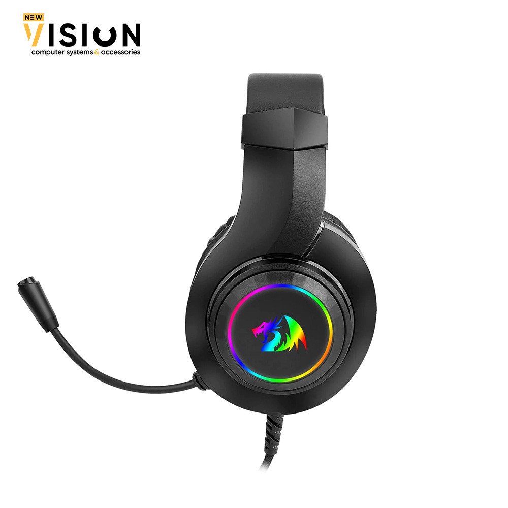 REDRAGON H260 HYLAS RGB BLACK GAMING HEADPHONE-2 REDRAGON H260 HYLAS RGB BLACK GAMING HEADPHONE - الصورة 2