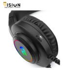 REDRAGON H260 HYLAS RGB BLACK GAMING HEADPHONE - الصورة 3