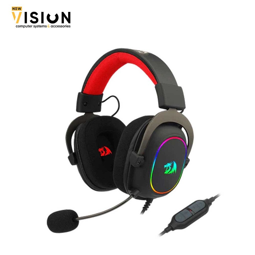 Redragon H510 Zeus Wired Gaming Headset Redragon H510 Zeus Wired Gaming Headset, 7.1 Surround, Detachable Microphone - الصورة 1