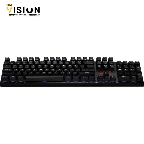 Redragon K565 Rudra Rainbow Mechanical Gaming Keyboard - Blue Switch-2 Redragon K565 Rudra Rainbow Mechanical Gaming Keyboard - Blue Switch - الصورة 2