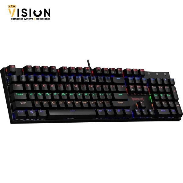 Redragon K565 Rudra Rainbow Mechanical Gaming Keyboard - Blue Switch-3 Redragon K565 Rudra Rainbow Mechanical Gaming Keyboard - Blue Switch - الصورة 3