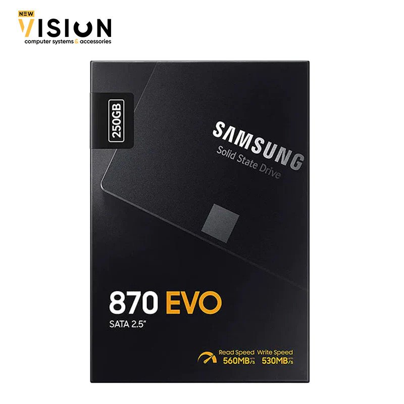 Samsung 870 EVO 250GB SATA 2.5 Solid State Drive (SSD)-4 Samsung 870 EVO 250GB SATA 2.5" Solid State Drive (SSD) - الصورة 4