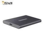 ⁦Samsung T7 1Tb Grey External Solid State Drive SSD⁩ - الصورة ⁦3⁩