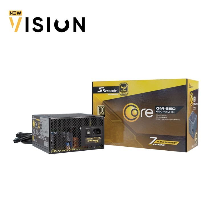 Seasonic-Core-GM-650-650W-80-PLUS-Gold-Power-Supply-1.jpg Seasonic Core GM-650 650W 80 PLUS Gold Power Supply - الصورة 1