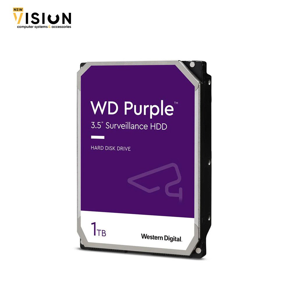 WD Purple 1TB Surveillance Hard Disk Drive 3.5 Inch WD Purple 1TB