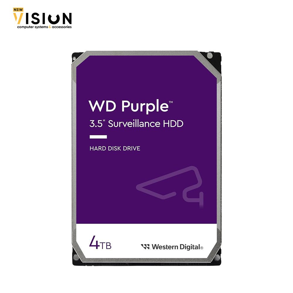 WD Purple 4TB Surveillance Hard Disk Drive 3.5 Inch-2 WD Purple 4TB