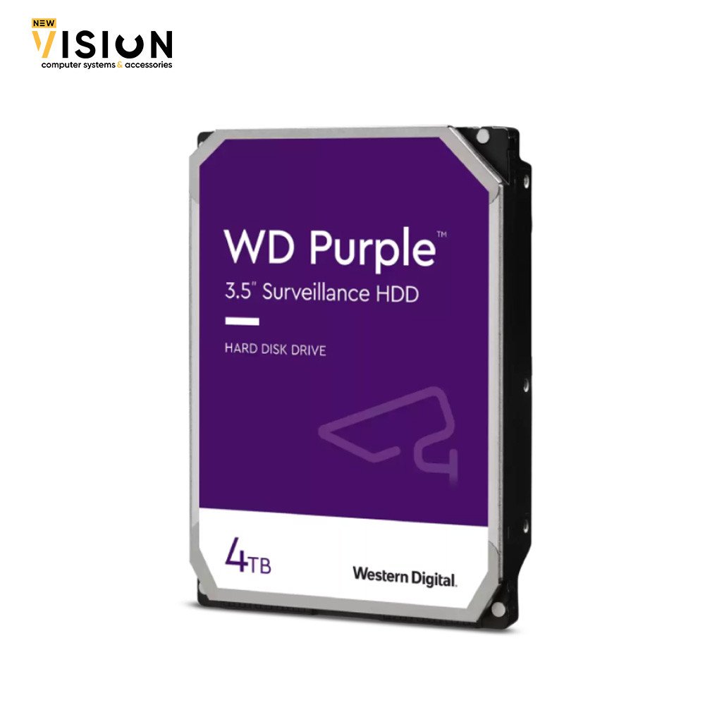 WD Purple 4TB Surveillance Hard Disk Drive 3.5 Inch WD Purple 4TB